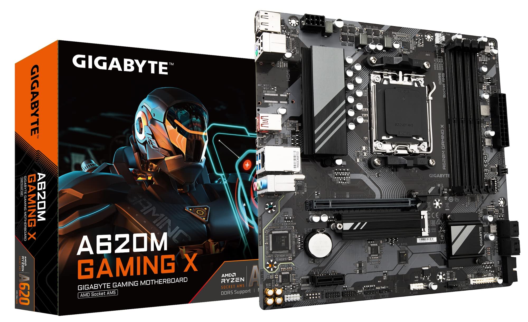 

Материнська плата GIGABYTE A620M GAMING X MicroATX AMD A620 MB6143 [З чипсетом]