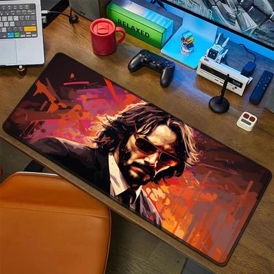 J-John W-Wick Filmowa Podkładka pod Mysz Gumowa Mata Laptopowa XXL Podkładka pod Mysz Notebook Gracz Stół Komputerowy Akcesoria do Gier