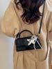 Women's 2026 Niche Snakeskin One-Shoulder Crossbody Handbag with Versatile Star Charm