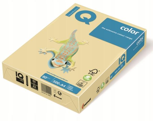 Papier Ksero A4 Iq Premium 80G (500) J.Żółty