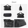 Lizdays Women's 2-Way Nylon Tote Bag, Lightweight, Water-Repellent, Shoulder Bag, B5 (Black)