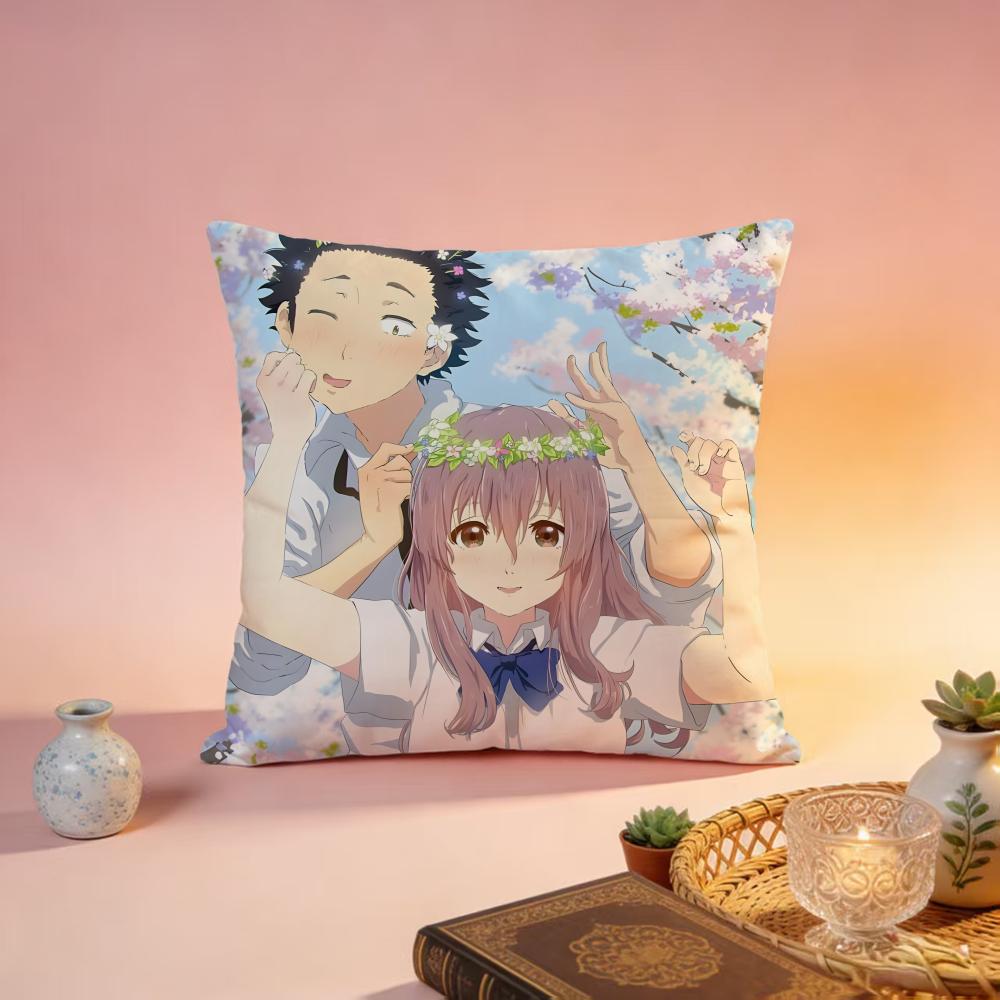 Popular AASilent Voiceed Cushion Cover Premium SkinFriendly Pillow Case MultiPurpose for Home Office Travel