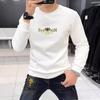 Men's 3D Little Bee Fleece-Lined Crew Neck Sweatshirt - Long Sleeve, Thickened for Autumn/Winter