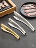 Korean Style Stainless Steel BBQ and Cooking Tongs for Grilling, Buffets, Hot Pot, and Dessert.