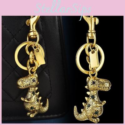 Dinosaur Animal Metal Bag Charm With Gold And Silver Electroplate For Casual Style