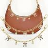 Yogodlns Chain Bag Handle Chain Bag Decoration Personality Bow Pendant Cute Bow Alloy Bag Chain