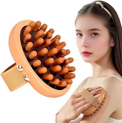 Druckbürste, Handmassagegerät Körperbürste, Körper Kopfhaut Punkt Massage Werkzeug, Gua Sha Kamm zur Körperformung Muskel Schmerzlinderung