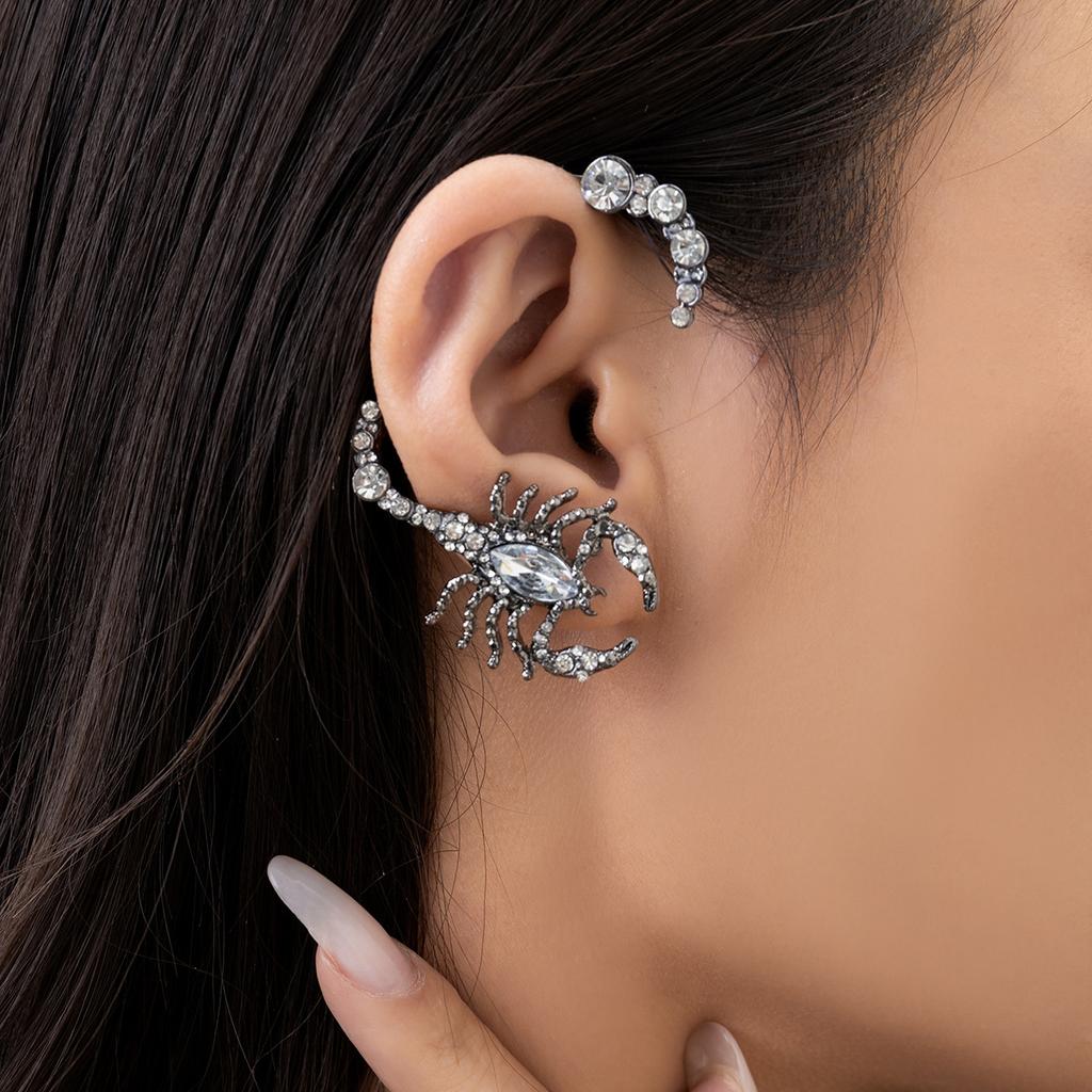 Dark Niche Open Snake Scorpion Arm Ring Arm Bracelet, Metal Iron Chain Fringed Arm Chain