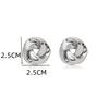 Boucles d'oreilles puces en métal doré, style spirale, pour femme. Nouveauté bijoux en gros.