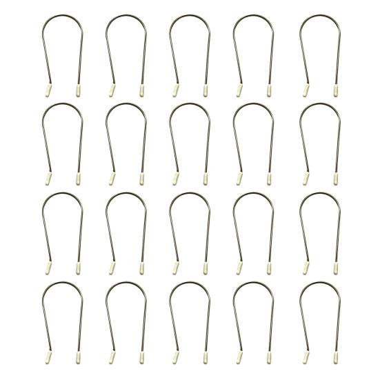20Pcs Hot Roller Clips Hot Curler U-shaped Clip Replacement Kit Heated Roller Securing Pins Fits All Sized Rollers Curlers