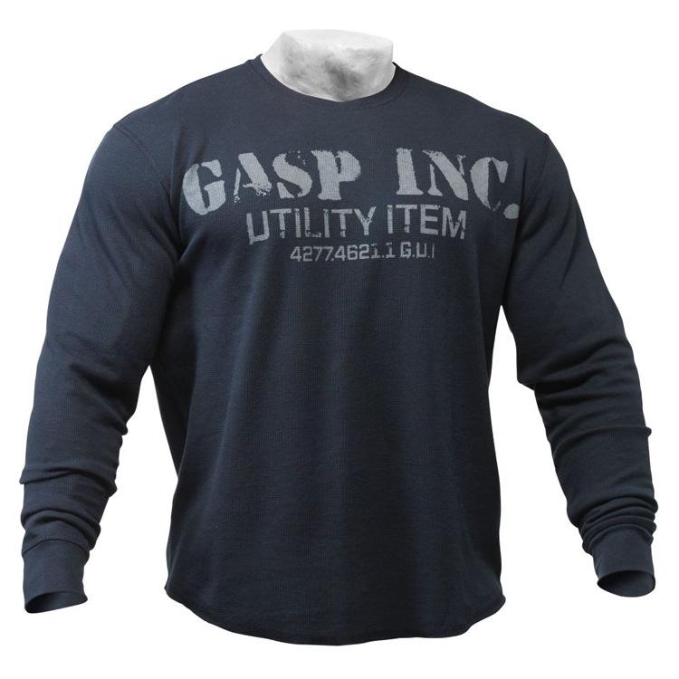 Autumn/Winter GASP Camouflage Long-Sleeve Fitness Shirt - Large Size, Warm, Breathable, New Style
