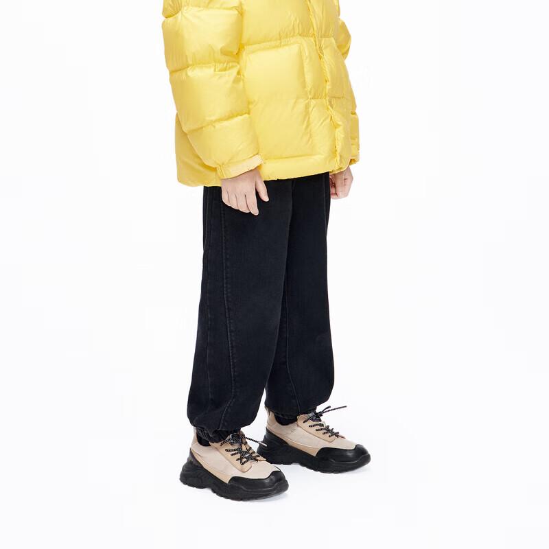 Little MO&Co. Kids  Thermal Lined Volcanic Rock Denim Jeans 100