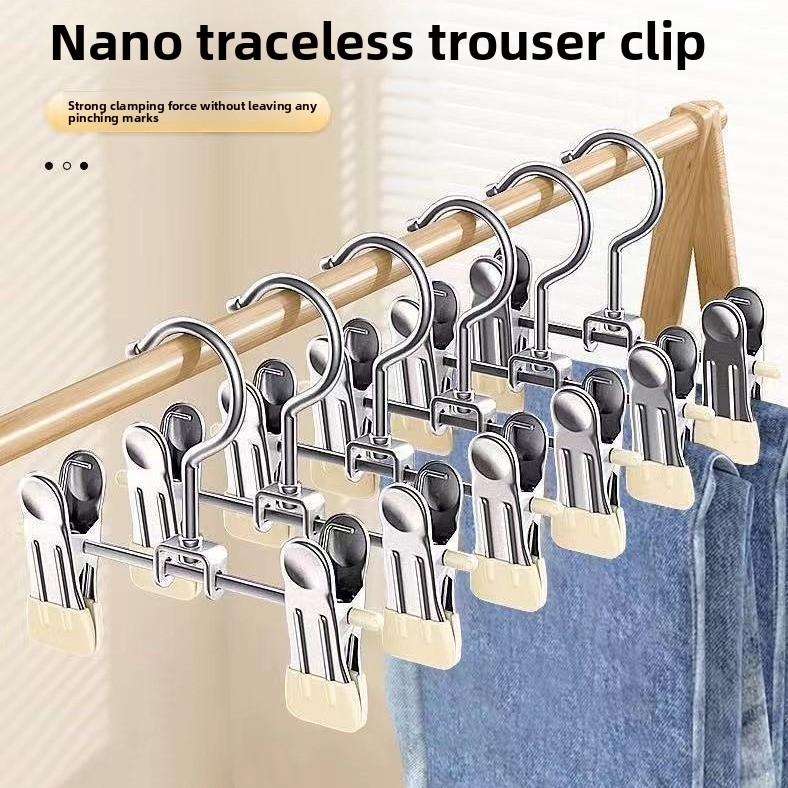 5/10 STÜCKE Multifunktionale Wäscheklammer Kleiderbügel Kleiderhaken Schnalle Metall Edelstahl Hut Rock Hose Clip Kleidung Kleiderschrank Aufbewahrung