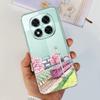 For Xiaomi Redmi Note 14 14Pro Case Coque Soft Silicone Back Cover Flower Butterfly Love Heart Clear Funda Redmi Note14 Pro Capa