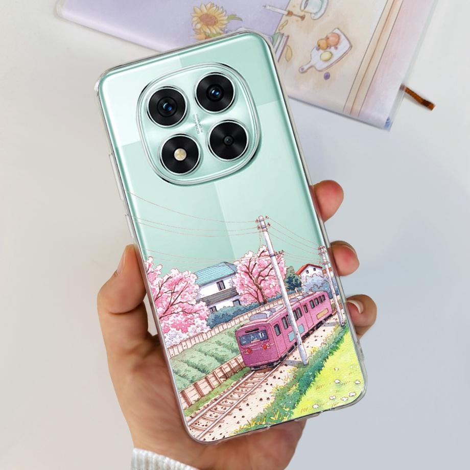 For Xiaomi Redmi Note 14 14Pro Case Coque Soft Silicone Back Cover Flower Butterfly Love Heart Clear Funda Redmi Note14 Pro Capa