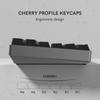 Womier 123-Key Double-Shot PBT Light-Transmitting Keycaps with Cherry Profile for Mechanical Keyboards and PCs (Black)