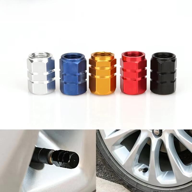 12Pcs Aluminum Alloy Car Tire Valve Caps Airdust Waterproof Tyre Rim Stem Cover for Automobiles Motorcycles Bikes
