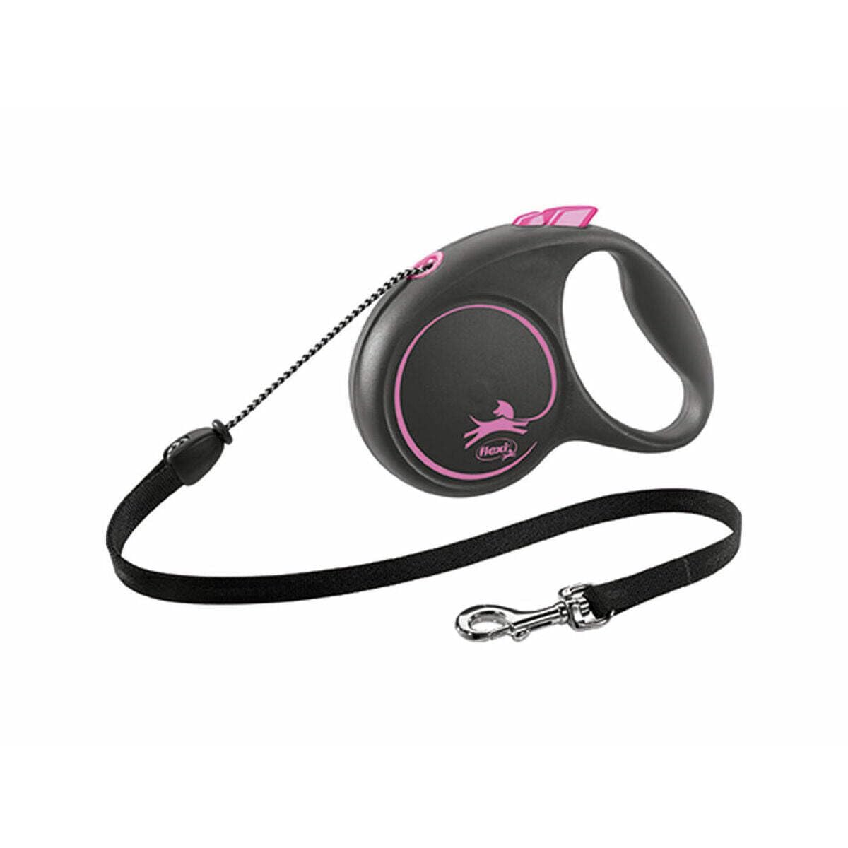 

Flexi Black Design Cord Medium (Under 20kg), 5m Pink Dog Leash