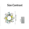 3D 30cm Spring Flower Wreath Door Hanging Decoration