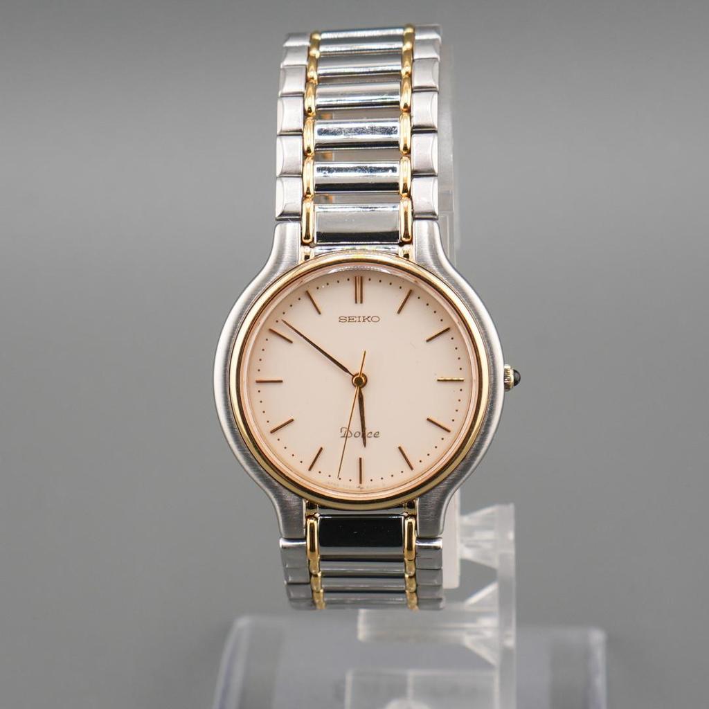[USED] Working SEIKO DOLCE Vintage Round Quartz Watch