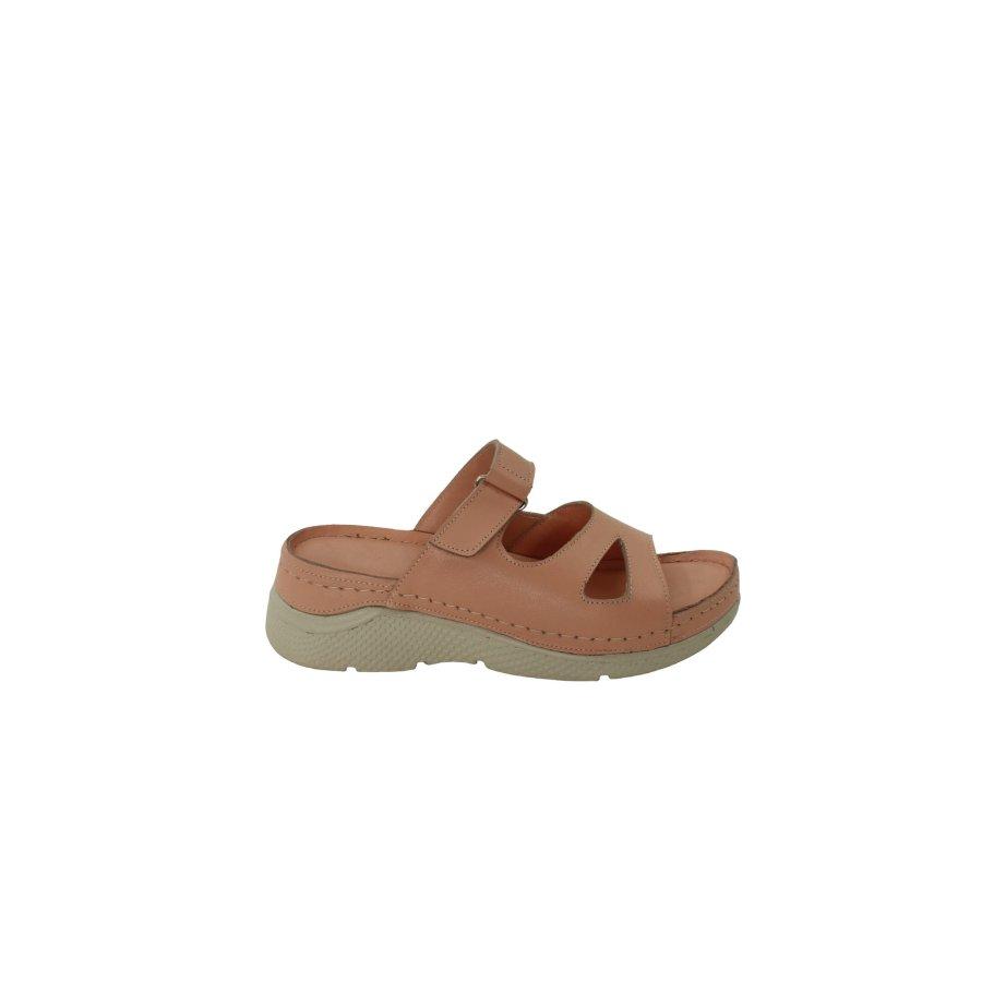 

Жіночі повсякденні тапочки з натуральної шкіри 36 пастельні рожевий колір