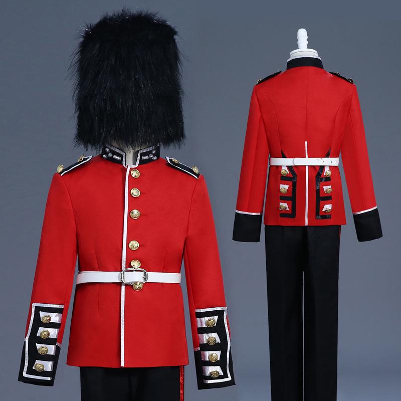 

Children s British Guard Stage Costume - Prince William Performance Uniform 130 cm