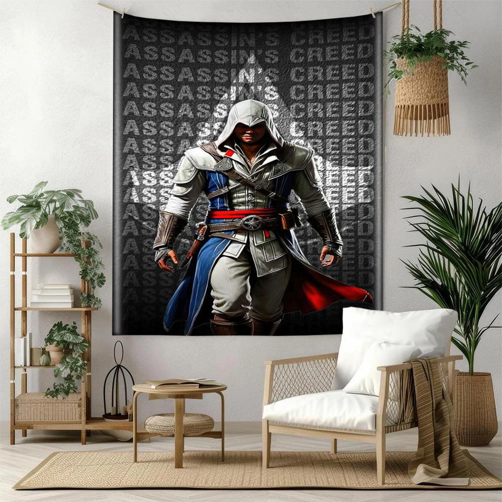 Assassin's Style Wanddeko Wandteppich Kunst Für Haustier-Gedenken Geburtstag Hochzeitsparty Kulisse Familiengeschenk