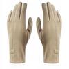 GFD-04 BEIGE VELVET Women' Gloves