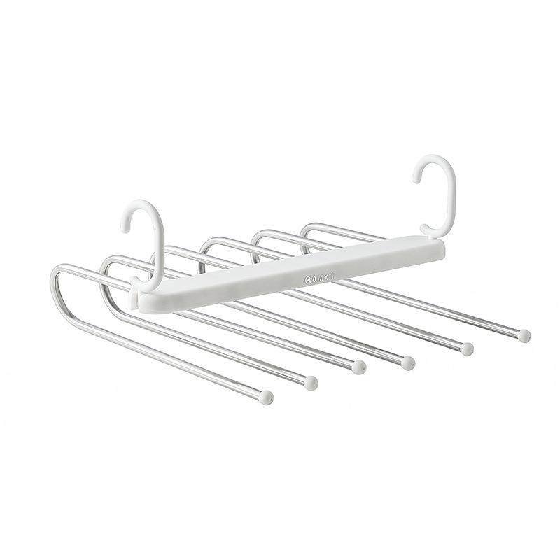 Goose-Shaped Stainless Steel Retractable Pants Hanger – Foldable Multifunctional Clothes & Storage Clip