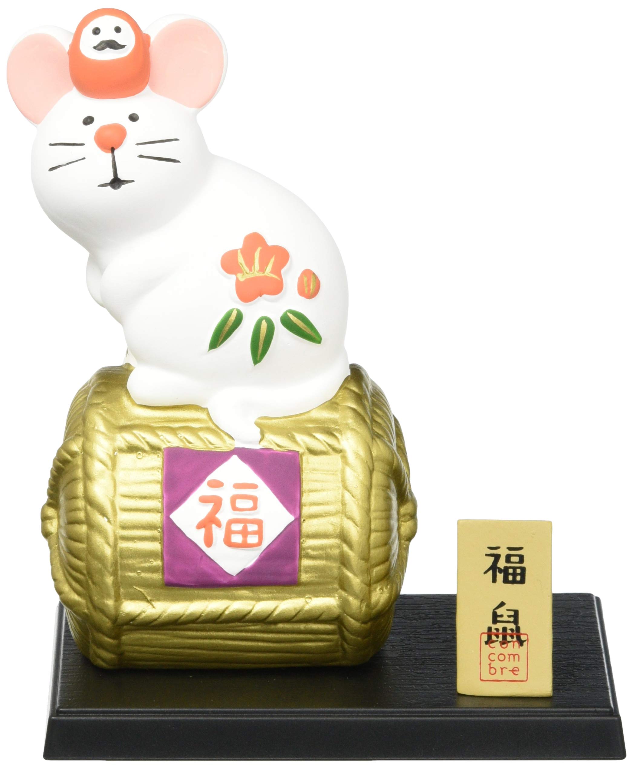 

Decore Design Accessory Zodiac Lucky 9 x 6 x Concombre (Decole) Ornament, Rat, H11.2cm, ZSG-61217