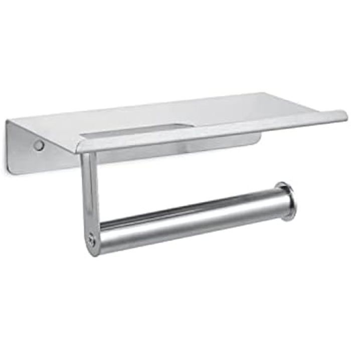 Držák na role - DKD HOME DECOR - Standardní - Nerezová ocel - Stříbrný - 30,5 x 58,5 x 32,5 cm