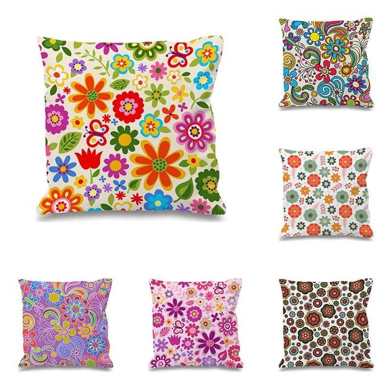 Nuove Federe Cuscino Decorativo Floreale Moda Copricuscini per Divano Soggiorno Camera da Letto Cameretta Bambini Decorazioni per la Casa
