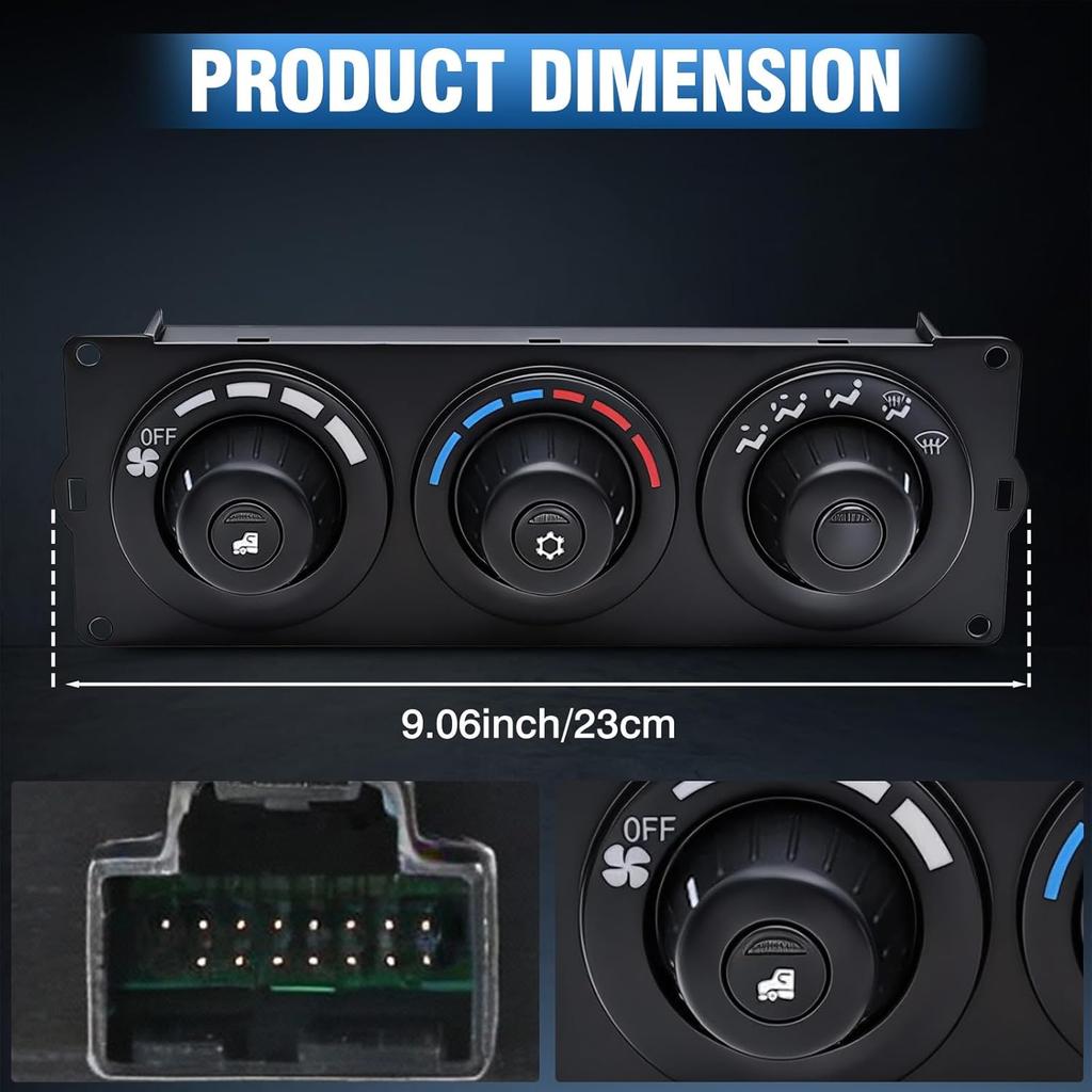 HVAC A/C Control Panel, AC Heater Climate Control Panel Compatible with Kenworth Truck 2006-2025, Replaces F21-1013-21-000 (General)