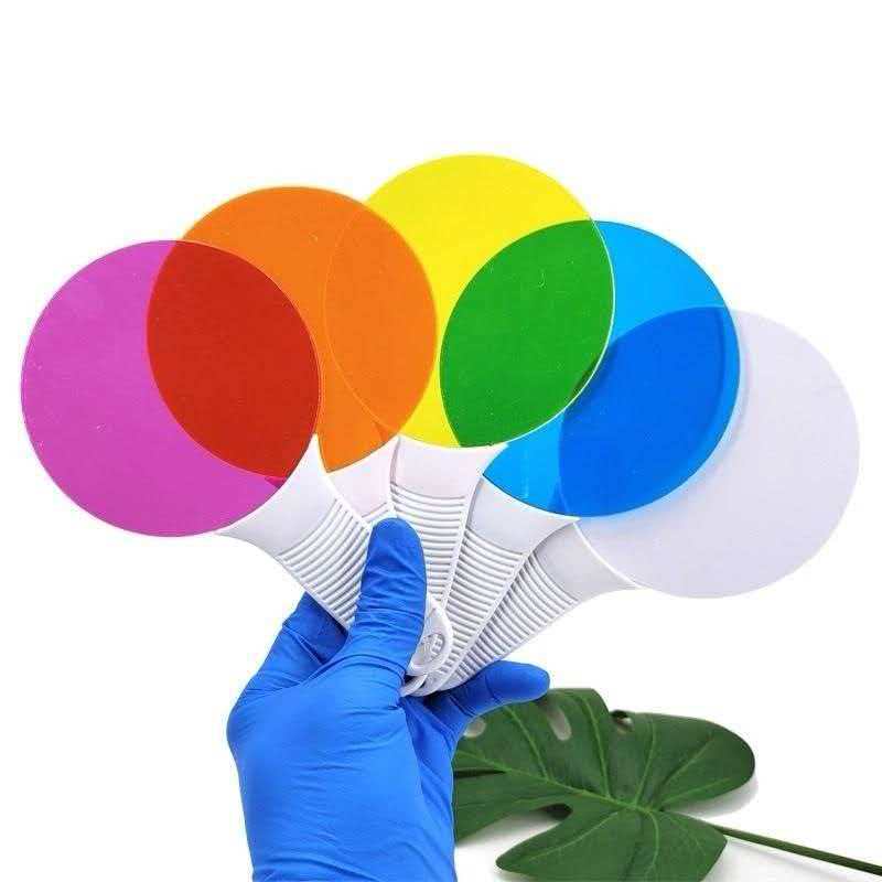 5PCS Learning Resources Color Paddles Kids Colors Mixing Toy Optics Filter Plate Montessori Science Educational Matching Game
