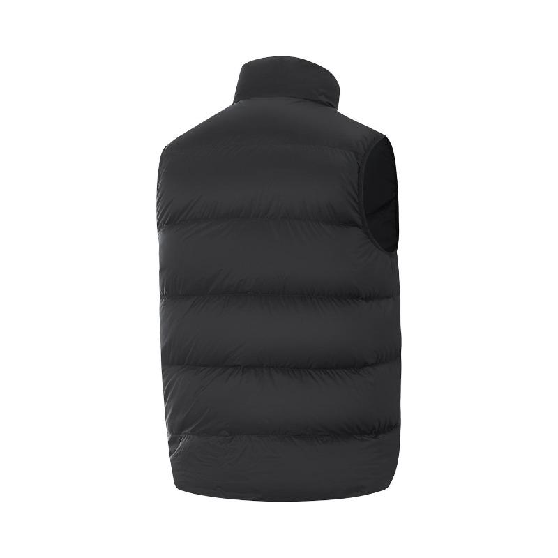Li Ning Fitness Series Stand Collar Logo Letter Down Vest Men Vest AMRV077-3
