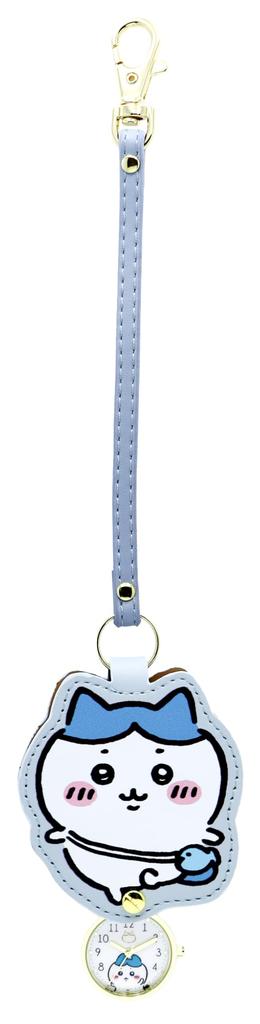 Pocket Watch for Keychain [Fieldwork] Women, Chiikawa, Analog, Die-Cut Watch, Blue, CKW003-2