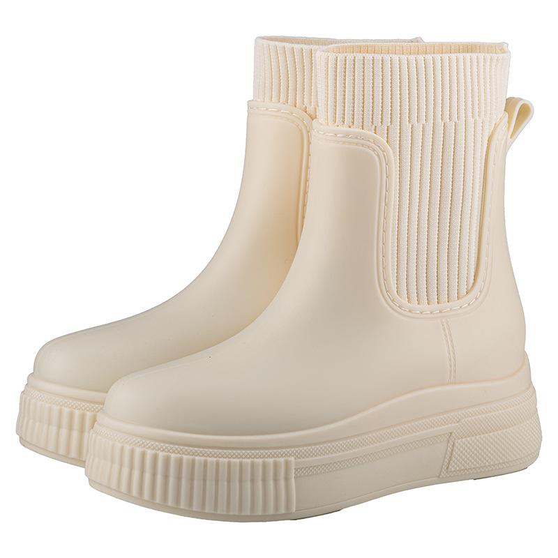 New Short Rain Boots Women's Fashion Outer Wear Rain Shoes Women's Adult Non-slip Water Shoes