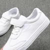 New Spring All White Children Leather Shoes Boy Student Leisure Girl Sneakers Lightweight Casual School Shoes Flat I06055