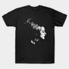 Men Black Print T-shirt Vintage Bride Of Frankenstein No-Cut Transfer Paper Print Cotton Tshirt