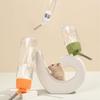 No Drip Small Animal Water Bottle for Bunny/Ferrets/Hamster/Guinea Pigs/Rabbit/Squirrel Easy To Fix for Cage 80ml/125ml