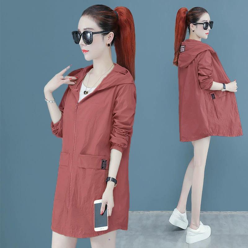 Sunscreen Clothing for Women, Thin, Medium To Long, Plus Size, Fat, MM, Loose, Breathable, UV Resistant, Outer Jacket