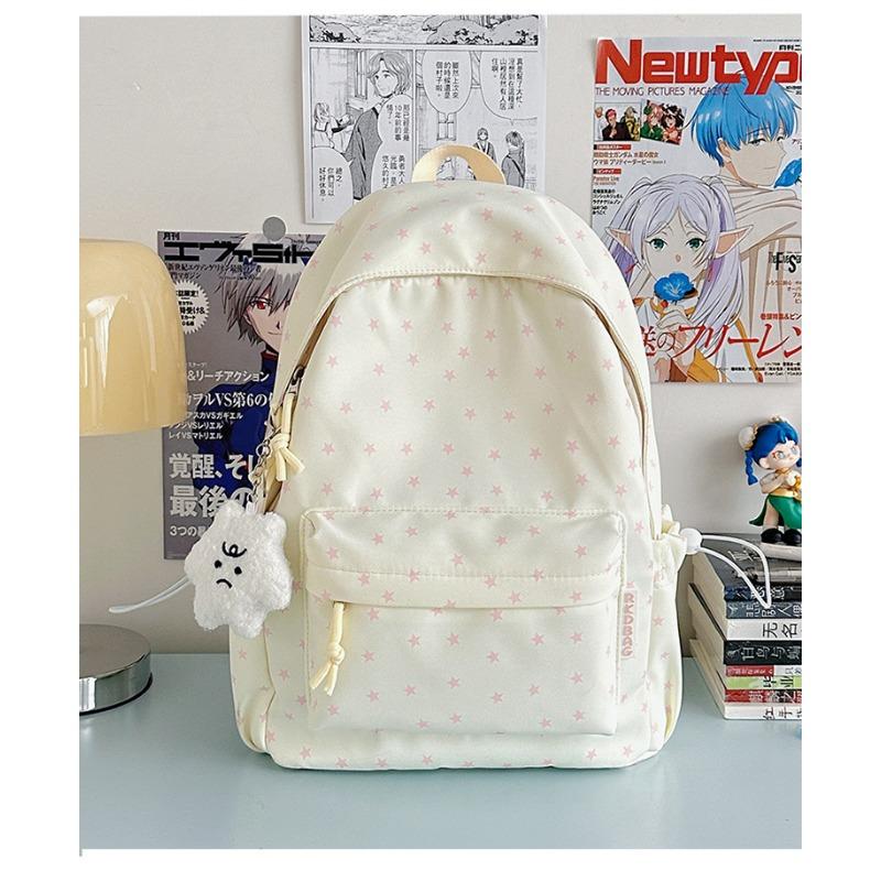The new schoolbag is high-value, fresh and sweet, and the star backpack is lightweight and large-capacity backpack for junior high school students.