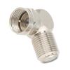 5PCS Practical Right Angle Connector 90 Degree F Type Adapter Coaxial Connector  Modem Connection