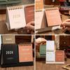 Double Sides 2026 Desktop Calendar Spiral Binding Memo Calendar Checklist Planner  Office Use