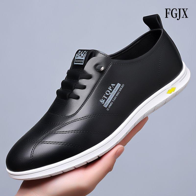

Leather Shoes Men s Casual Leather Shoes Breathable Shoes Men s Soft Sole Soft Sports Shoes Casual Lace-up Men s Shoes 44