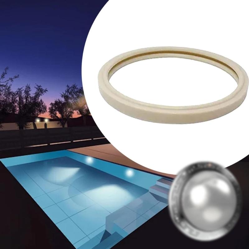 1/2 Pack Synthetic Gasket Set Pool Underwater Light Sealing Rings for Spa and Pool Lights Watertight Seal Protection