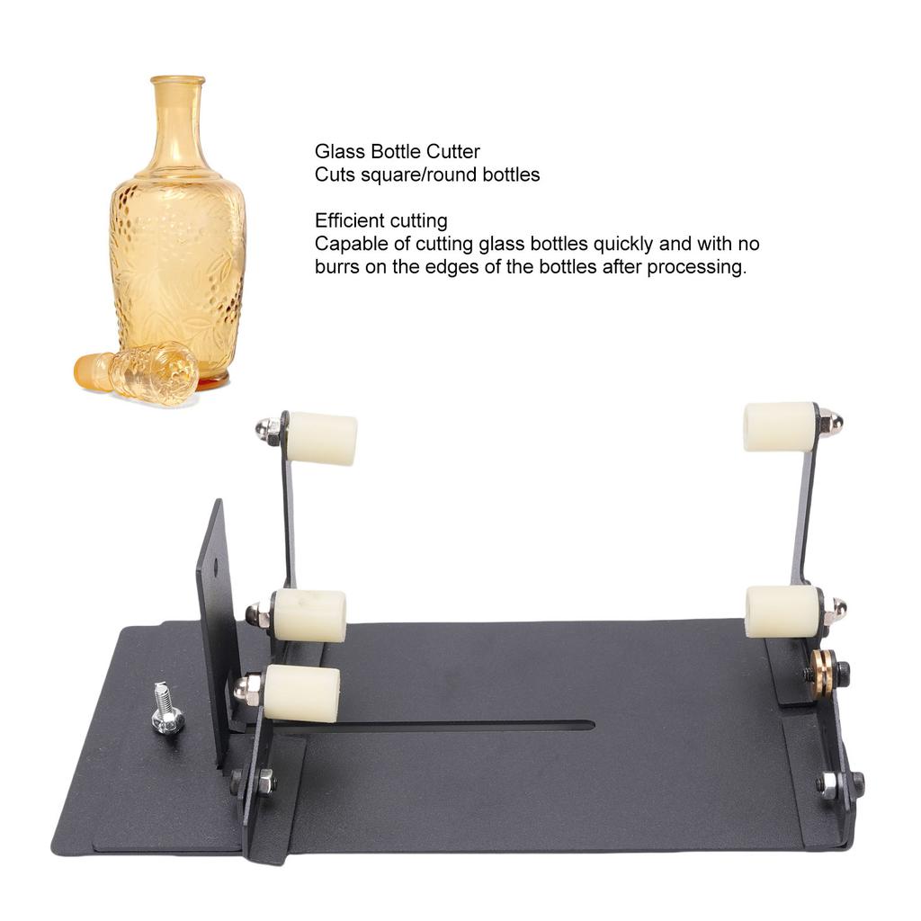 Glass Bottle Cutting Kit High Efficiency Safe Wine Bottle Cutter for DIY Square Round Bottles