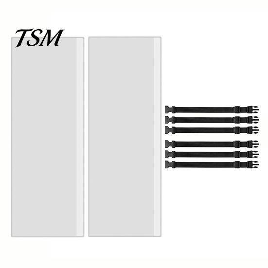 Outdoor Ac Hose Protection Cover 2Pcs Air Conditioning Exhaust with 6 Straps, Reduce Heat & Conditioner Thermal Protector Improve Cooling Efficiency,