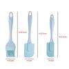 Set Spatulă și Pensulă din Silicon pentru Copt - 3 Piese Instrumente pentru Cremă