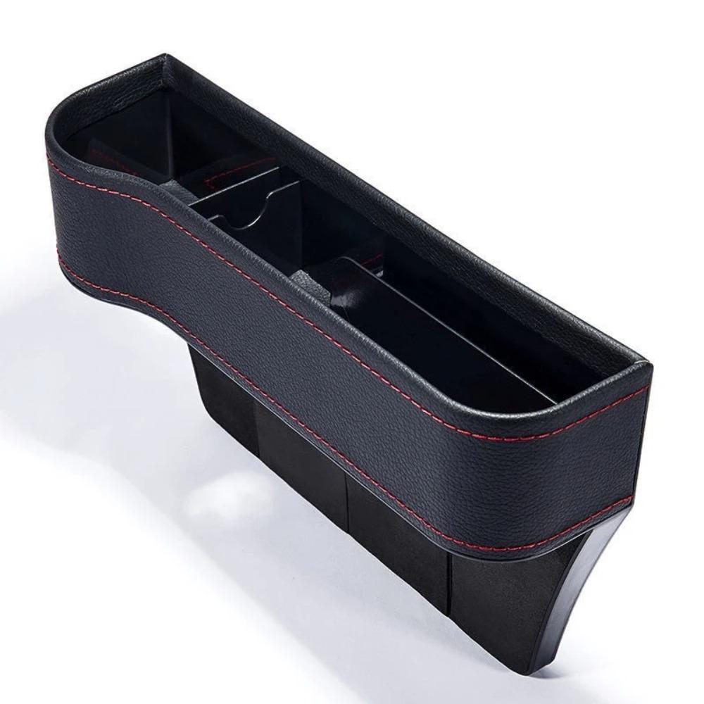 PU Leather Car Seat Gap Filler Storage Box Multifunction Durable Car Crevice Pocket Large Capacity Auto Seat Slit Card Pocket